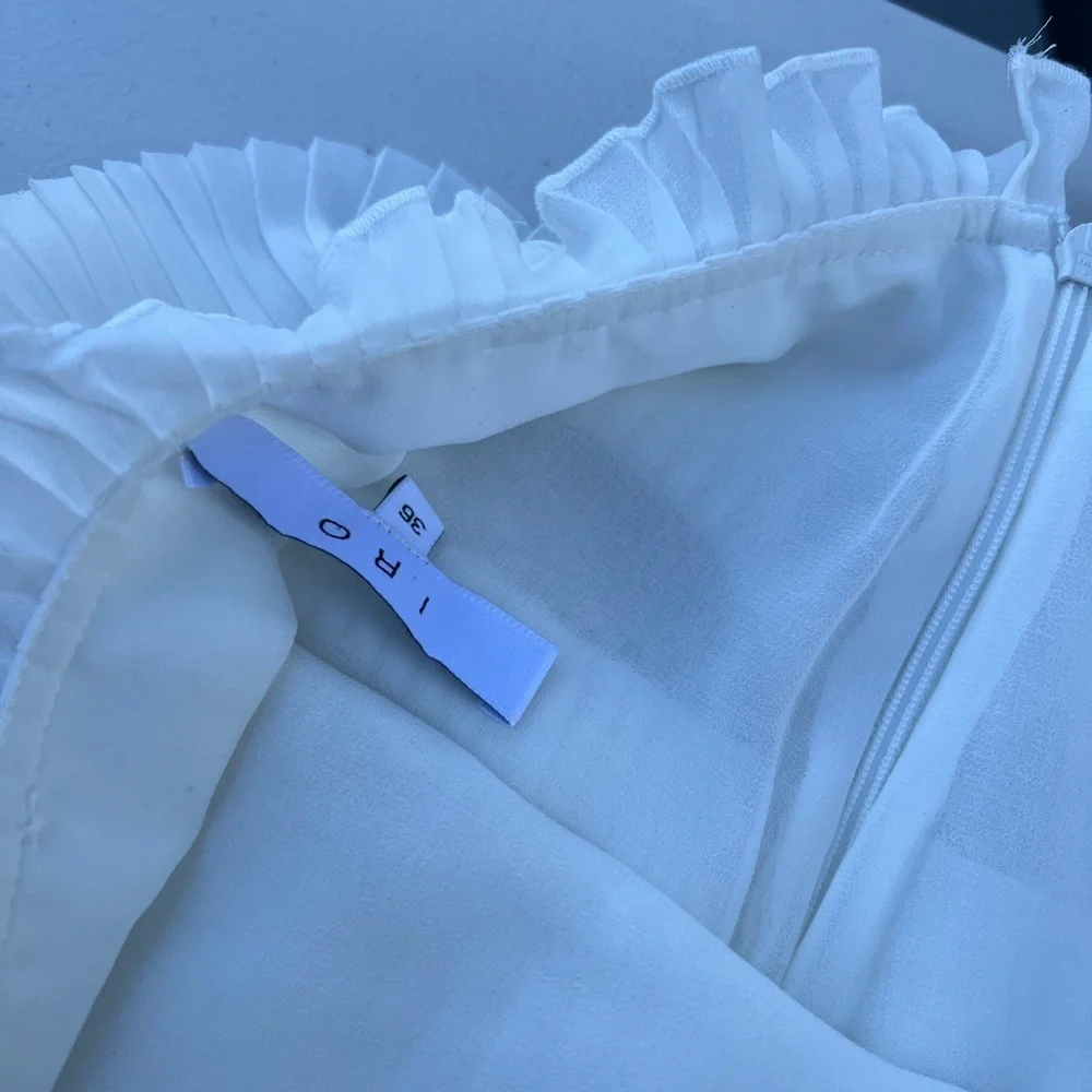 ORI White Pleated Skirt Size 36 - Picture 3 of 8